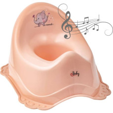 Maltex Nocnik 2K z pozytywką Słonik brzoskwiniowy róż