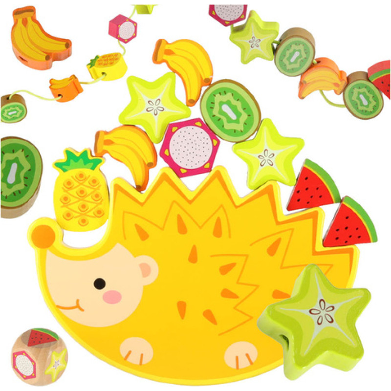 Medinis žaidimas „Balansuojantis ežiukas“ su karoliukais, KX5138