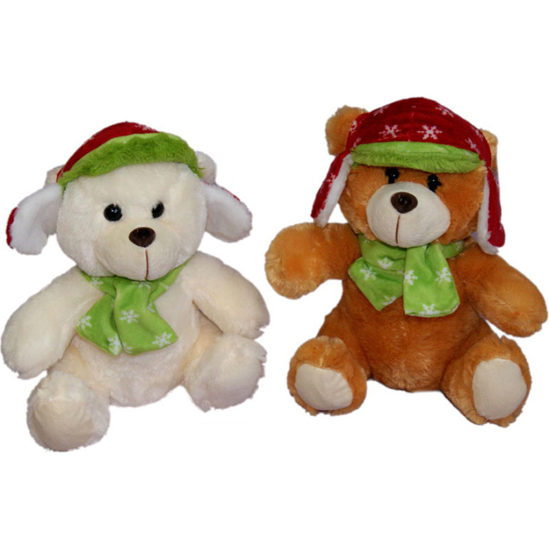 MIŚ W CZAPCE I SZALIKU 2 KOLORY