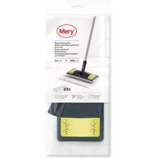 Mery Grīdas birste putekļu savākšanai Dust Mop 25,8x10,5cm ar 10 lupatiņām 29,5x21,5cm