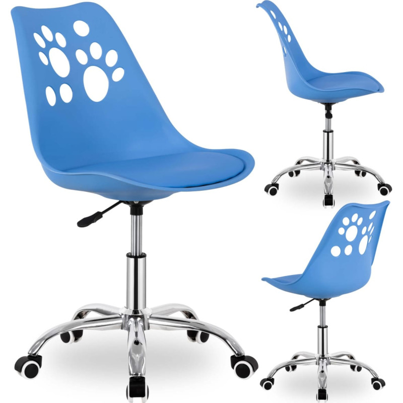 Springos Vaiki&scaron;ka reguliuojamo auk&scaron;čio besisukanti vaiki&scaron;ka kėdė su ratukais, skirta vaikų mokymuisi, Springos HF0039, mėlyna