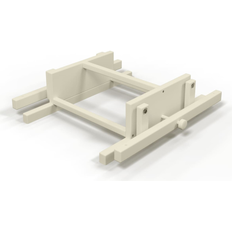 Ingvart skersinis supimo mechanizmas apvaliai/ovalai Smart lovytei ivory