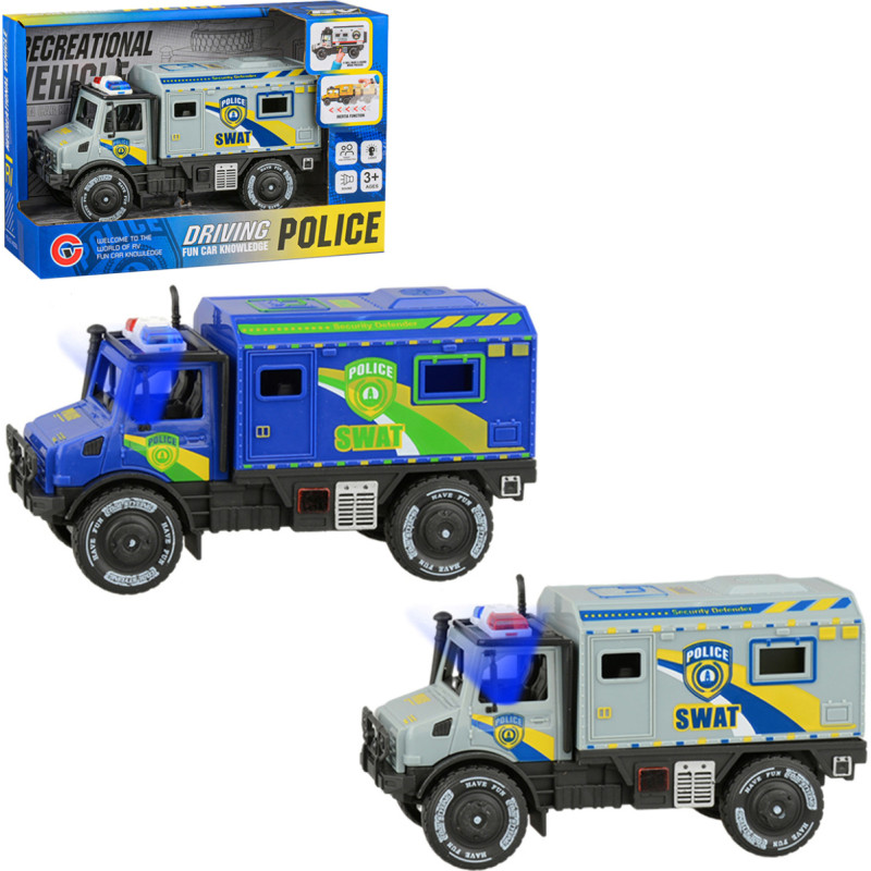 AUTO CIĘŻARÓWKA POLICJA ŚWIATŁO I DŹWIĘK