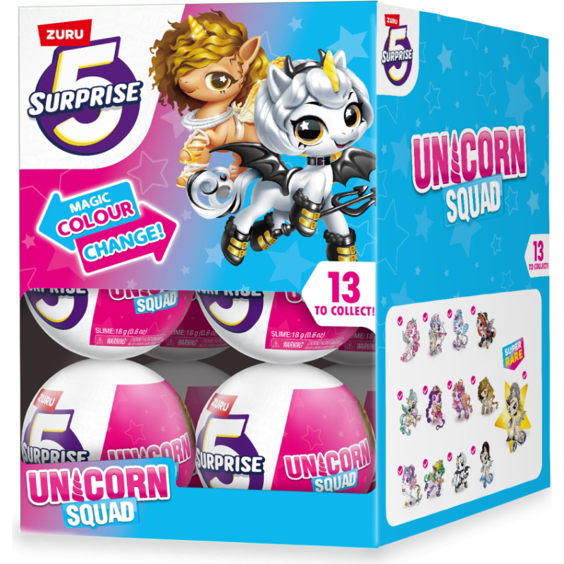 5Surprise 5 SURPRISE miniatūru komplekts Unicorn Squad, sortiments, 77595GQ1