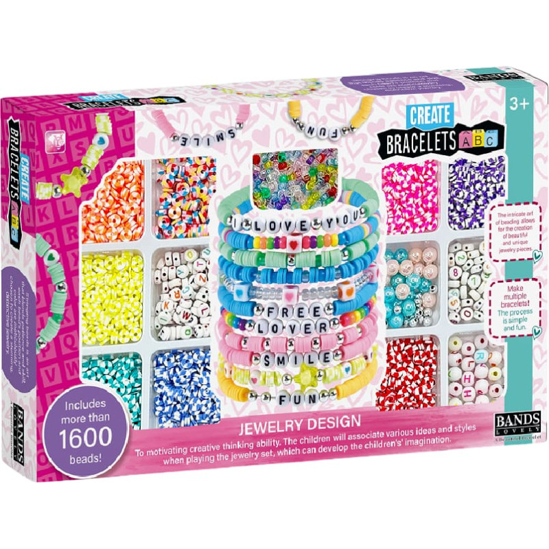 Papuošalų gaminimo rinkinys, 1600 detalių