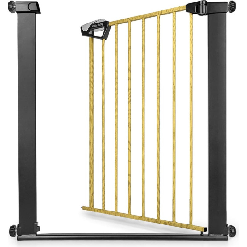Milly Mally 6575 Bramka zabezpieczająca - barierka na schody Guardy 83 Black Natural