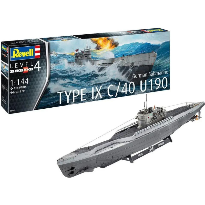 Revell H German Submarine Type IX C/40