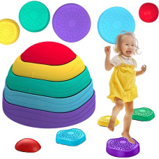 Woopie Ścieżka Sensoryczna Kamienie Balansujące dla Dzieci Trening R&oacute;wnowagi 5 szt.