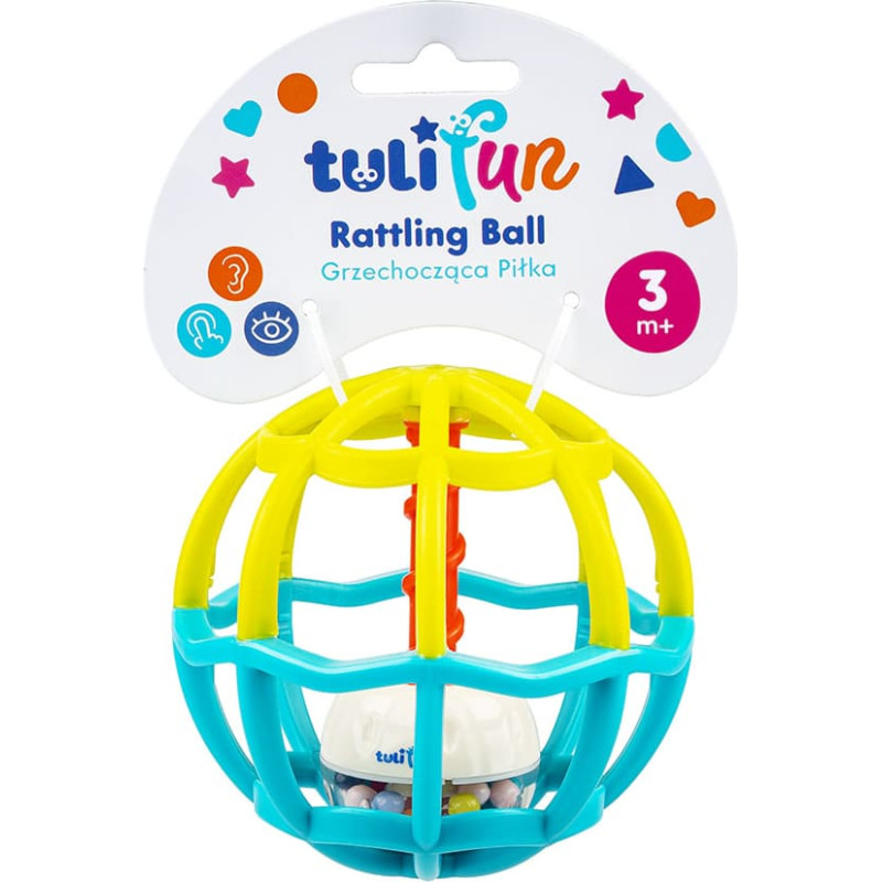 Dumel TULI FUN TF 30140 Grzechocząca piłka miks 3 kolor&oacute;w