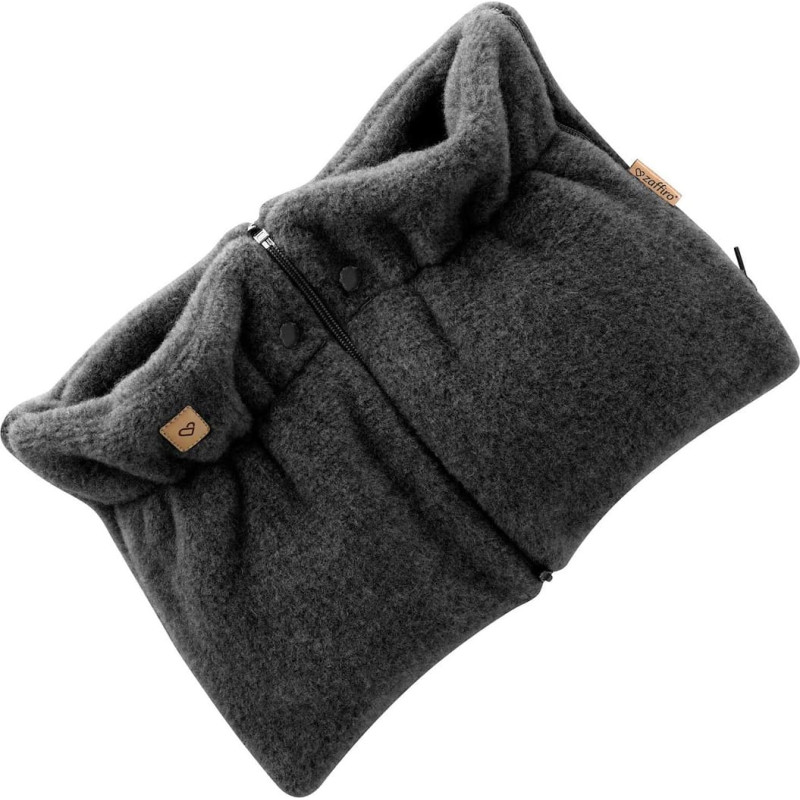 Wool two-parts hand muffs Sierra anthracite