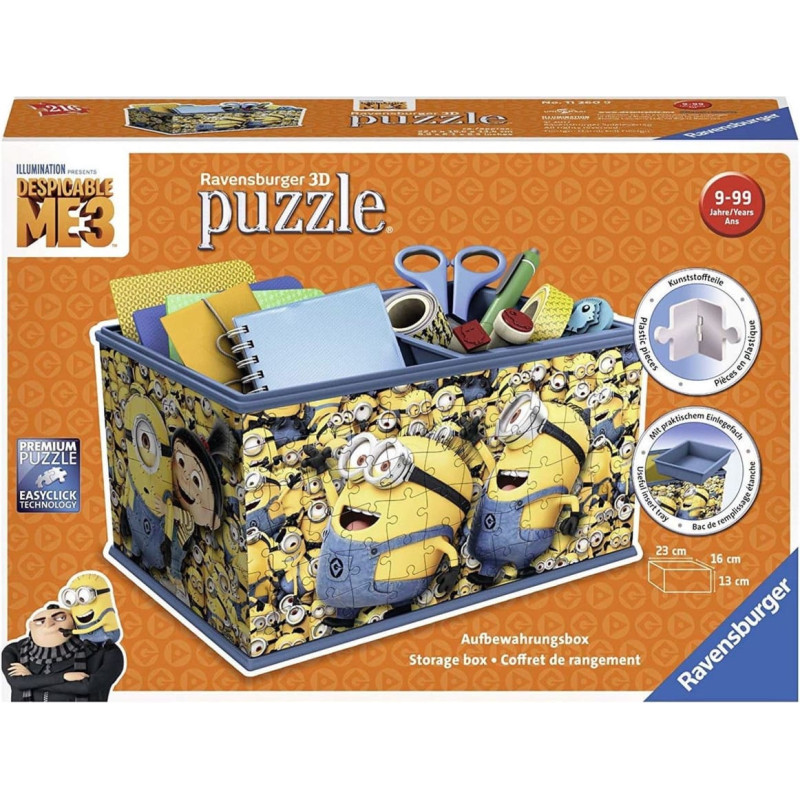 Ravensburger 3D puzzle jewelry box Minions