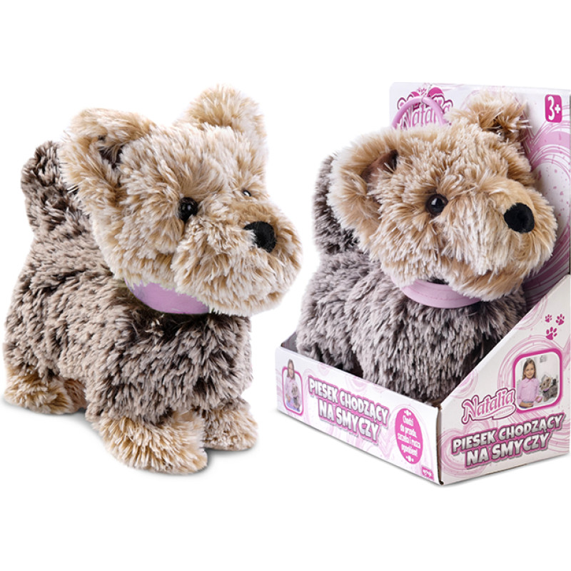 Artyk 175992 Piesek chodzący na smyczy NATALIA brązowy