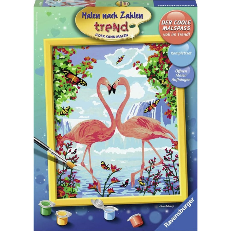 Ravensburger Paint by numbers 30x24 cm Flamingo Love