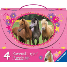Ravensburger Puzzle Suitcase 4in1 Horses