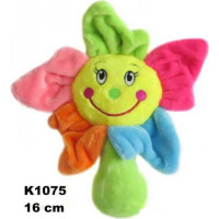 Sun-Day – žaislas gėlytė su barškučiu, 16 cm, K1075