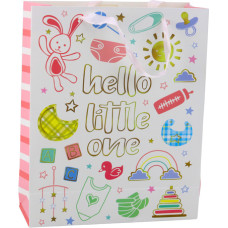 Lean- Dāvanu maisiņ&scaron; HELLO LITTLE ONE 32x26x10 cm 39891