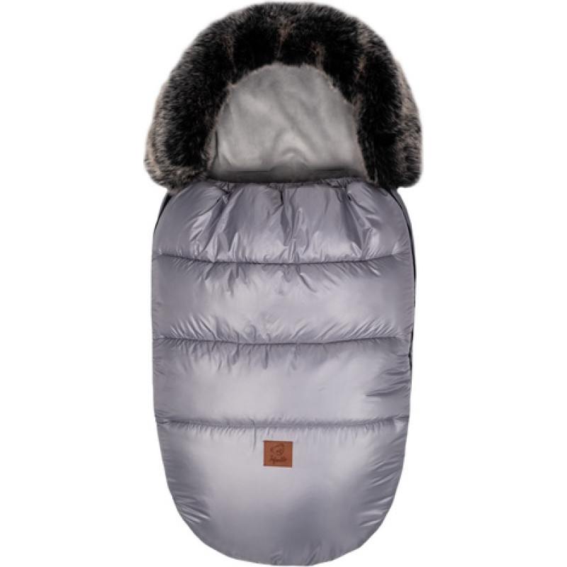 Minikid Guļammaiss FLUFFY grey (36)