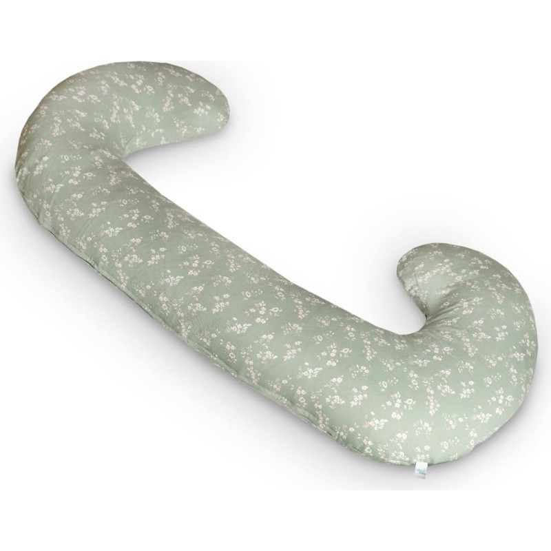 Cebababy maitinimo pagalvė dżersej duo žalia gėlės W-885-000-826