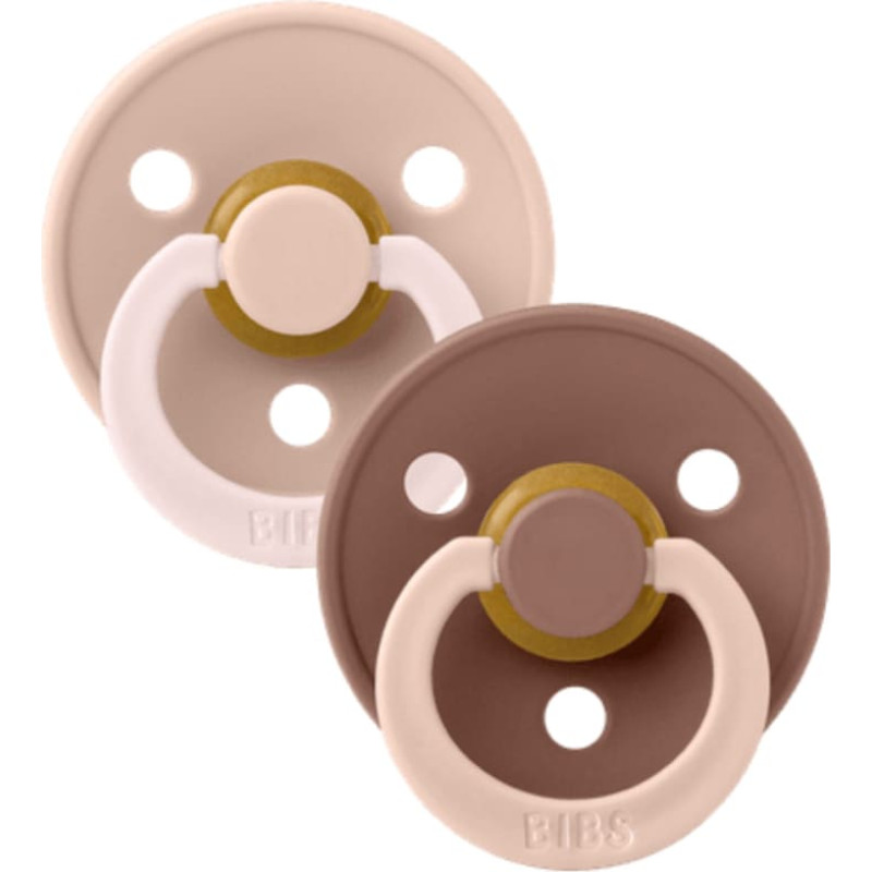 Bibs Studio Collection Colour Round &ndash; Fusion Blush Woodchuck Mix 0-6m 2pcs