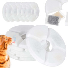 Rezerves filtri dzeramā ūdens strūklakai suņiem un kaķiem 6 gab. komplekts