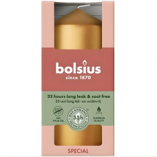 Bolsius Svece cilindrs &Oslash;120x58mm zelta