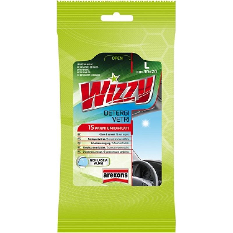 Arexons Stiklų valiklis WIZZY &ndash; 15 servetėlių