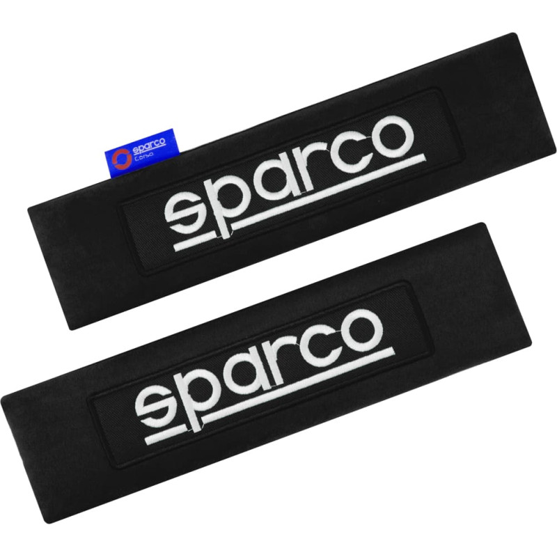 Sparco saugos diržo pagalvėlių rinkinys, juodas