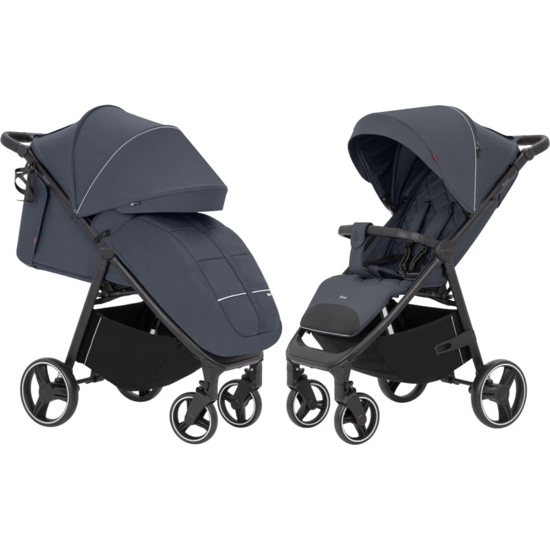 Carrello Baby Vaikiškas vežimėlis Bravo CRL-8512 Timber Grey