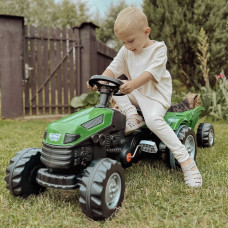 Woopie Traktor na Pedały Farmer GoTrac MAXI z Przyczepą Ciche Koła