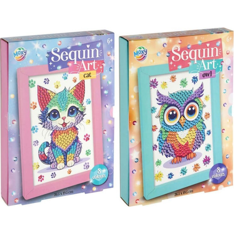 Blizgių mozaikos rinkinys su rėmeliu, 26 x 19 cm