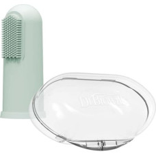 Dr.browns HG126 SILICONE TOOTHBRUSH WITH CASE GREEN