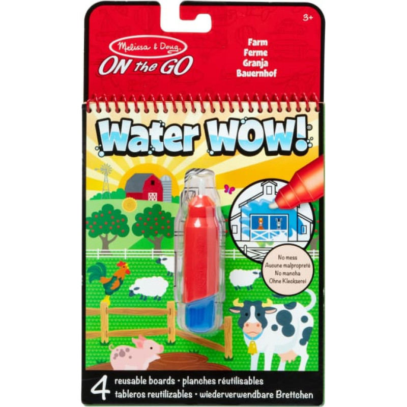Melissa & Doug WATER WOW! Pie&scaron;imo vandeniu rinkinys &bdquo;Ūkis&ldquo;