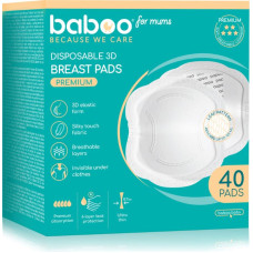 Baboo PREMIUM Breast Pads for Nursing, 40 pcs