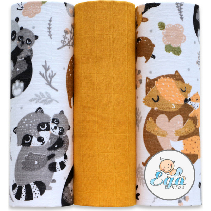 Ega Kids Diaper - SET - 21792 - MUSLIN - EGA - size 60x80 cm  - nr 20
