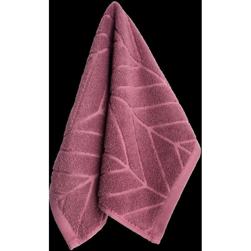 RĘCZNIK CHEVRON 30X50 BRUDNY RÓŻ BAW. 500G.