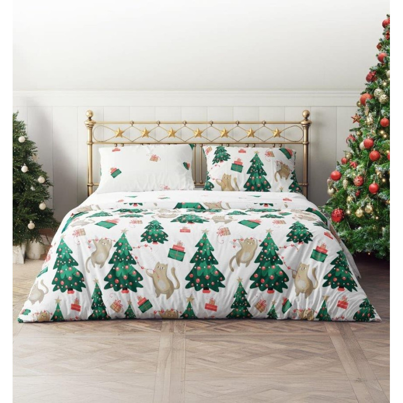 POŚCIEL KPL.220X200+2x70X80 HOLLY JOLLY 005 MIKROFIBRA SATYNOWA