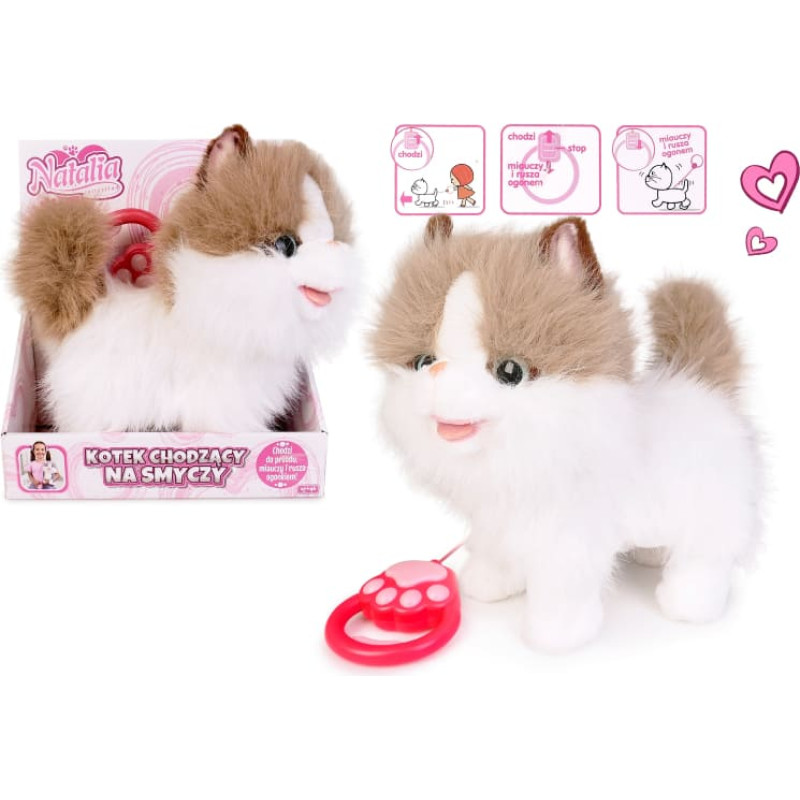 Artyk 181818 Kot chodzący na smyczy NATALIA biało-rudy