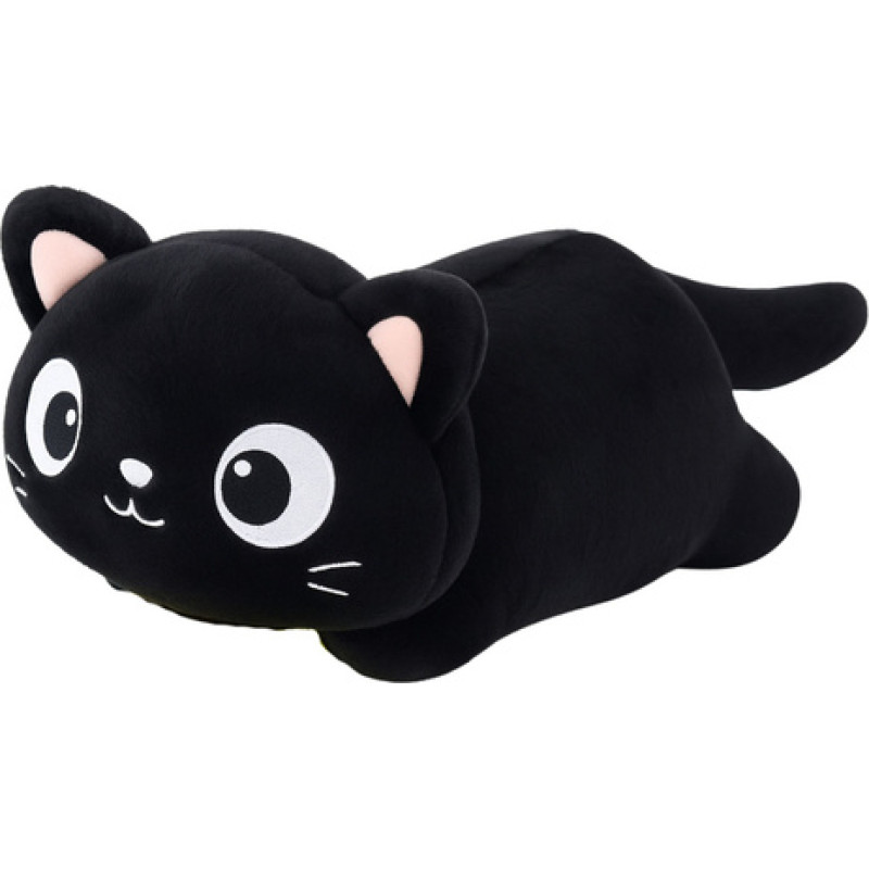 Lean- Guļo&scaron; melns kaķis 45 cm 48589