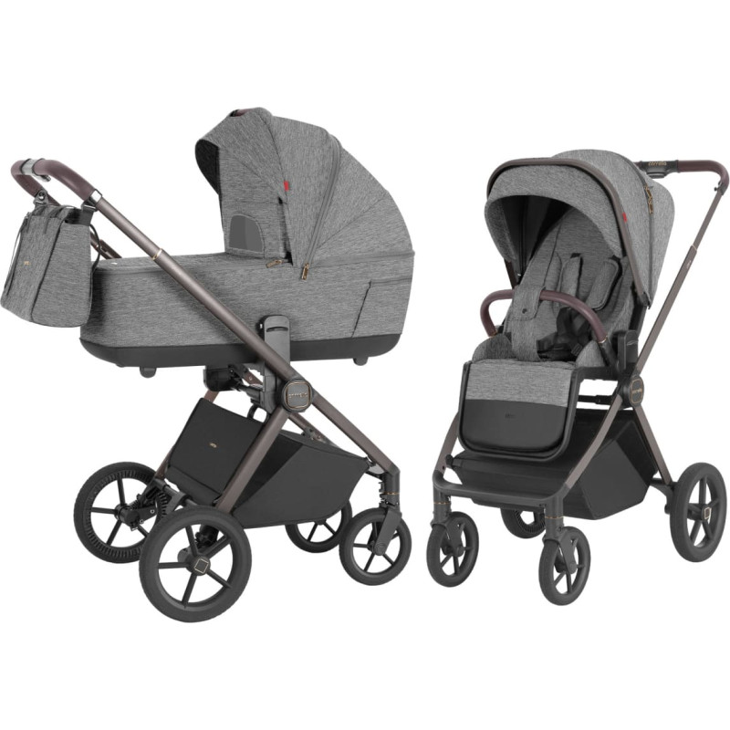 Carrello Baby vežimėlis 2-in-1 CARRELLO Ultra CRL-6527, Metal Grey