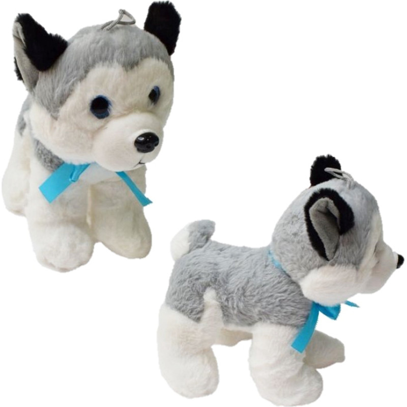 HUSKY STOJACY ŚREDNI Z GŁOSEM