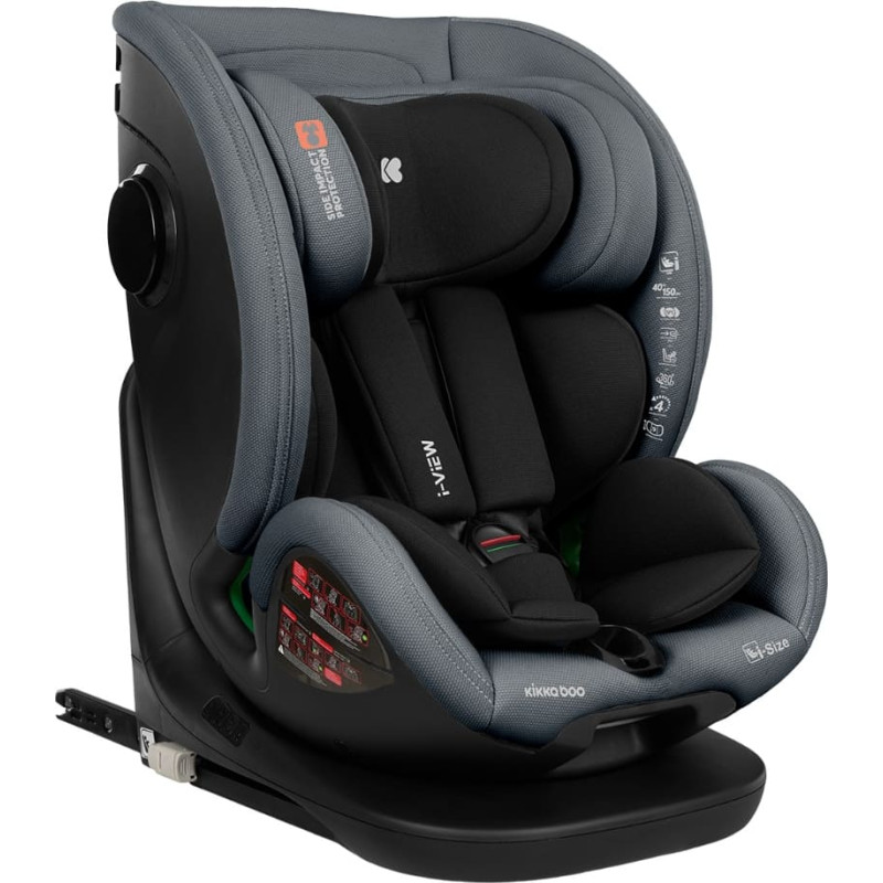 Car seat 40-150 cm i-View i-SIZE Dark Grey