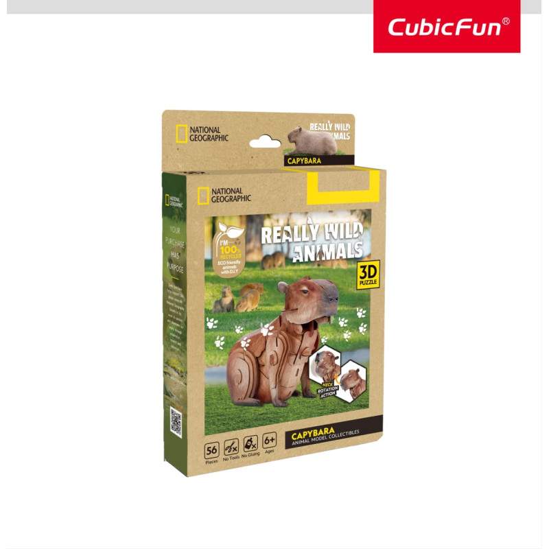 Cubic Fun CUBICFUN NG 3D dėlionė &bdquo;Kapibara&ldquo;