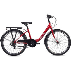 S&acute;cool Children's bicycle S'COOL chiX, 24" Red/White