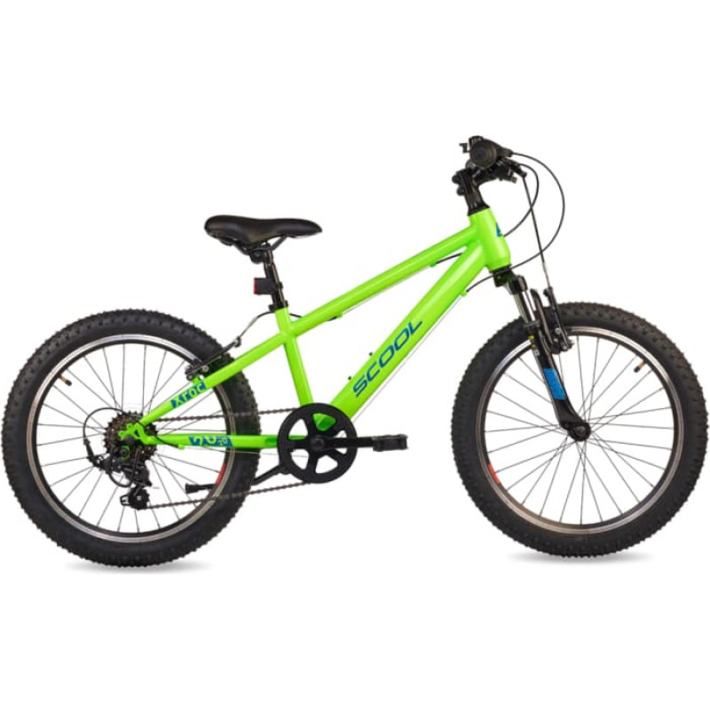 S&acute;cool Children's bicycle S'COOL Xroc, 20" Neon Green/Ocean