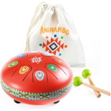 Djeco Animambo Muzikinis instrumentas - Raudonas metalinis būgnas (8 natos)