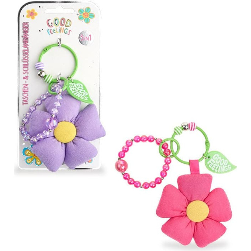 Trendhaus Raktų pakabukas su apyranke &ndash; Gėlė (1 vnt., 2 dizainai)