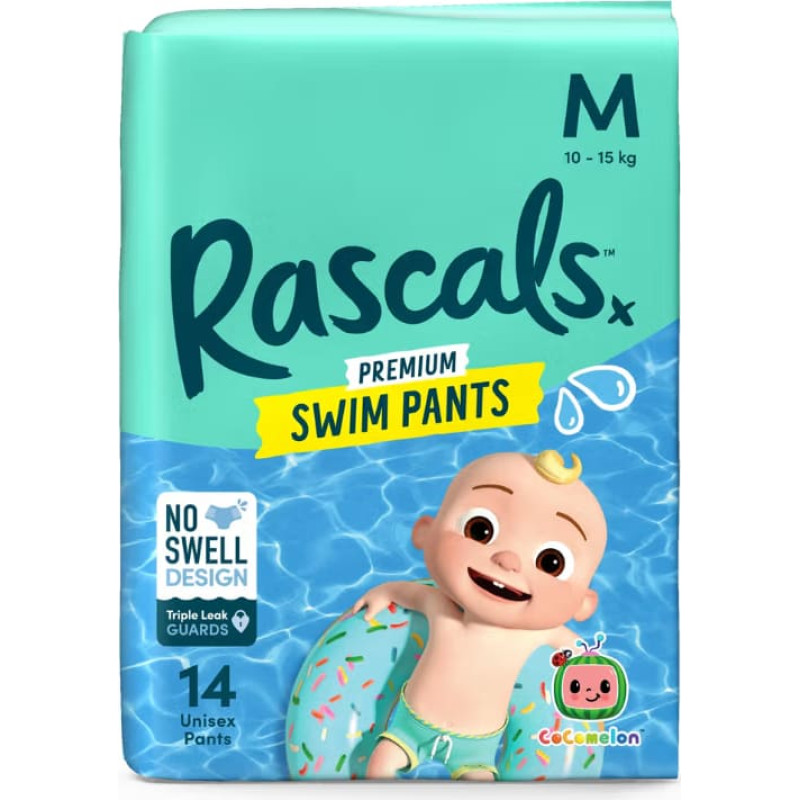 Rascal And Friends RASCALS peldbikses-autiņbiksītes COCOMELON, M izmērs, 10-15 kg., 14 gab., 93718