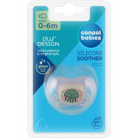 Canpol BABIES silikona māneklītis LOVE&SEA, 0-6 m., 34/900_pin