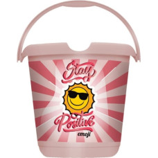 Keeeper Spainis deko 10L Ilvie "Emoji Stay Positive" &Oslash;30x28cm rozā
