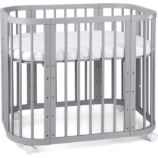 Kūdikio lovytė 5in1 su čiužiniu Grey, Waldin